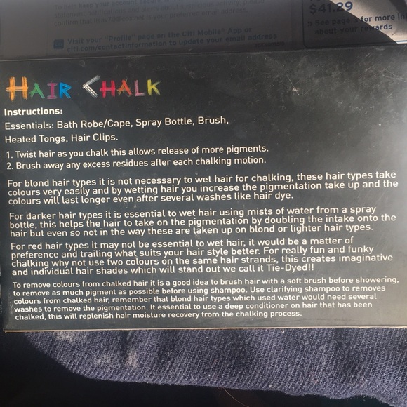 Accessories Fun Hair Chalk All Rainbow Colors Festival Rave Season